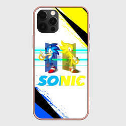 Чехол для iPhone 12 Pro Max СУПЕР СОНИК Z, цвет: 3D-светло-розовый