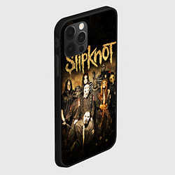 Чехол для iPhone 12 Pro Max Slipknot, цвет: 3D-черный — фото 2
