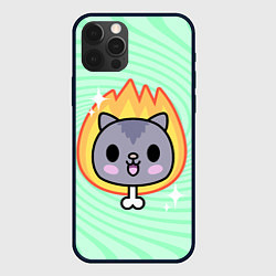 Чехол для iPhone 12 Pro Max Toca Boca Cat, цвет: 3D-черный