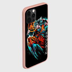 Чехол для iPhone 12 Pro Max Сон Гоку, Dragon Ball, цвет: 3D-светло-розовый — фото 2