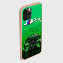 Чехол для iPhone 12 Pro Max BMW GREEN STYLE, цвет: 3D-светло-розовый — фото 2