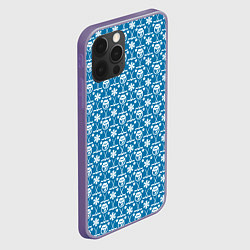 Чехол для iPhone 12 Pro Max Снеговик Хоккей, цвет: 3D-серый — фото 2