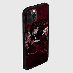 Чехол для iPhone 12 Pro Max Аста Черный клевер Red style, цвет: 3D-черный — фото 2