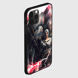 Чехол для iPhone 12 Pro Max Цирилла Геральт, цвет: 3D-черный — фото 2