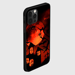 Чехол для iPhone 12 Pro Max Красная луна на Хэллоуин, цвет: 3D-черный — фото 2