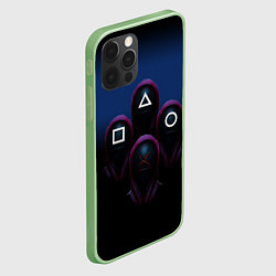 Чехол для iPhone 12 Pro Max GUARDS SQUID GAME, цвет: 3D-салатовый — фото 2