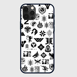 Чехол iPhone 12 Pro Max DESTINY 2 LOGO PATTERN ДЕСТИНИ