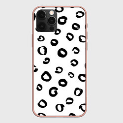 Чехол для iPhone 12 Pro Max Леопардовый окрас, цвет: 3D-светло-розовый