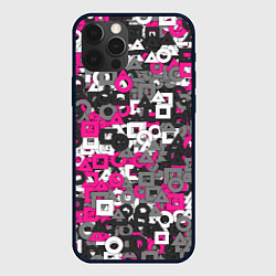 Чехол для iPhone 12 Pro Max Squid Game Camo, цвет: 3D-черный