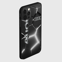 Чехол для iPhone 12 Pro Max AUDI GREY 3D ПЛИТЫ, цвет: 3D-черный — фото 2