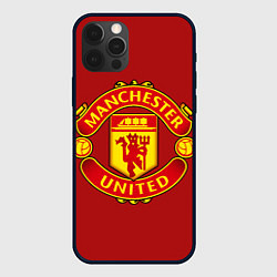 Чехол для iPhone 12 Pro Max Manchester United F C, цвет: 3D-черный