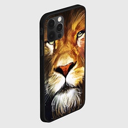 Чехол для iPhone 12 Pro Max Лев царь зверей, цвет: 3D-черный — фото 2