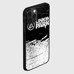 Чехол для iPhone 12 Pro Max Линкин Парк Лого Рок ЧБ Linkin Park Rock, цвет: 3D-черный — фото 2