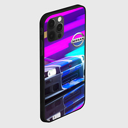 Чехол для iPhone 12 Pro Max NISSAN GT-R SKYLINE, цвет: 3D-черный — фото 2