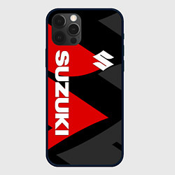 Чехол iPhone 12 Pro Max SUZUKI СУЗУКИ RED LOGO