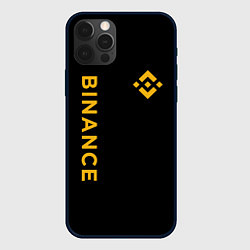 Чехол iPhone 12 Pro Max БИНАНС ЛОГО КАРБОН BINANCE LOGO