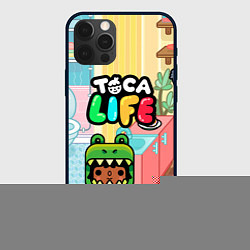 Чехол для iPhone 12 Pro Max Toca Life: Crocodile, цвет: 3D-черный