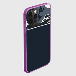 Чехол для iPhone 12 Pro Max Камуфляж 2 0, цвет: 3D-сиреневый — фото 2