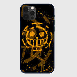 Чехол для iPhone 12 Pro Max ВАН ПИС ПИРАТЫ ЖЁЛТЫЙ ЛОГО, цвет: 3D-черный