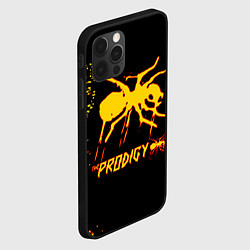 Чехол для iPhone 12 Pro Max The Prodigy логотип, цвет: 3D-черный — фото 2