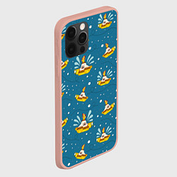 Чехол для iPhone 12 Pro Max Много-много Yellow Submarine The Beatles, цвет: 3D-светло-розовый — фото 2