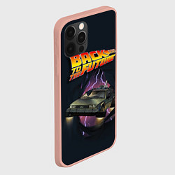 Чехол для iPhone 12 Pro Max ДЕЛОРЕАН СКВОЗЬ ТКАНЬ, цвет: 3D-светло-розовый — фото 2