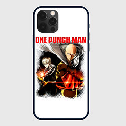 Чехол iPhone 12 Pro Max Сайтама и Генос One Punch-Man