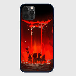 Чехол для iPhone 12 Pro Max GHOST OF TSUSHIMA САМУРИ В ОГНЕ, цвет: 3D-черный