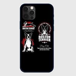 Чехол для iPhone 12 Pro Max Бостон-Терьер Boston Terrier, цвет: 3D-черный