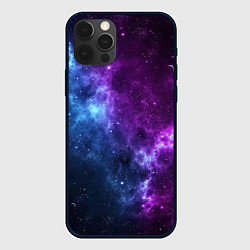 Чехол для iPhone 12 Pro Max NEON GALAXY НЕОНОВЫЙ КОСМОС, цвет: 3D-черный