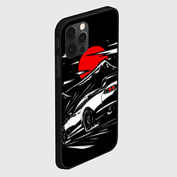 Чехол для iPhone 12 Pro Max Toyota Supra: Red Moon, цвет: 3D-черный — фото 2