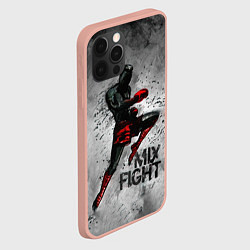 Чехол для iPhone 12 Pro Max MIX FIGHT, цвет: 3D-светло-розовый — фото 2