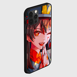 Чехол для iPhone 12 Pro Max Ху тао ухмыляется тебе genshin impact, цвет: 3D-черный — фото 2