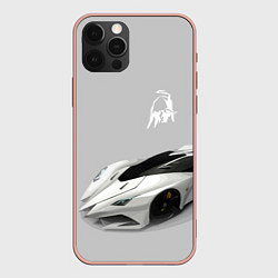 Чехол для iPhone 12 Pro Max Lamborghini Concept sketch, цвет: 3D-светло-розовый