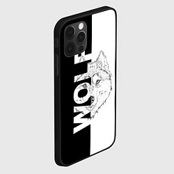 Чехол для iPhone 12 Pro Max WOLF Волк, цвет: 3D-черный — фото 2