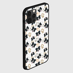 Чехол для iPhone 12 Pro Max Бордер Колли, цвет: 3D-черный — фото 2