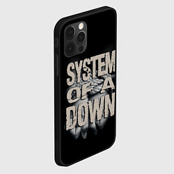 Чехол для iPhone 12 Pro Max System of a Down, цвет: 3D-черный — фото 2