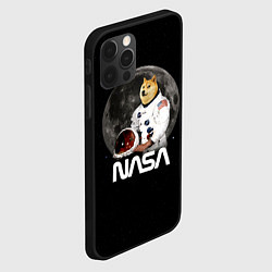 Чехол для iPhone 12 Pro Max Доги Космонавт Мем Наса Doge, цвет: 3D-черный — фото 2