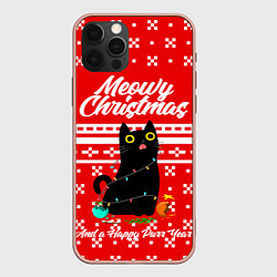 Чехол iPhone 12 Pro Max MEOW CHRISTMAS