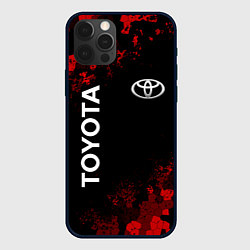 Чехол для iPhone 12 Pro Max TOYOTA MILITARY PIXEL BLACK RED, цвет: 3D-черный