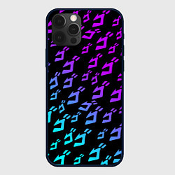 Чехол iPhone 12 Pro Max JOJOS BIZARRE ADVENTURE NEON PATTERN НЕОН УЗОР