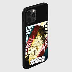 Чехол для iPhone 12 Pro Max Дазай Осаму Dazai в бинтах, цвет: 3D-черный — фото 2