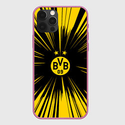 Чехол для iPhone 12 Pro Max Borussia Dortmund Crush Theme, цвет: 3D-малиновый