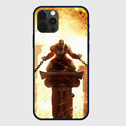 Чехол для iPhone 12 Pro Max GOD OF WAR КРАТОС В ЦЕПЯХ, цвет: 3D-черный