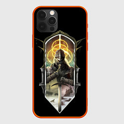 Чехол для iPhone 12 Pro Max Elden Ring fire keeper, цвет: 3D-красный