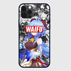 Чехол для iPhone 12 Pro Max GENSHIN IMACT WAIFU ВАЙФУ, цвет: 3D-черный