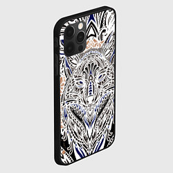 Чехол для iPhone 12 Pro Max БЕЛАЯ ЭТНИЧЕСКА ЛИСА WHITE FOX, цвет: 3D-черный — фото 2