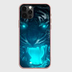 Чехол iPhone 12 Pro Max Неоновый водяной тигр 2022