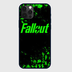 Чехол iPhone 12 Pro Max FALLOUT ПУПСЫ ПАТТЕРН ЗЕЛЁНЫЙ ЯДЕРНАЯ ЗИМА