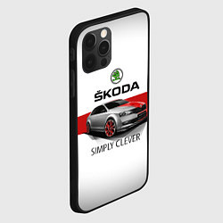Чехол для iPhone 12 Pro Max Skoda Rapid Sport, цвет: 3D-черный — фото 2